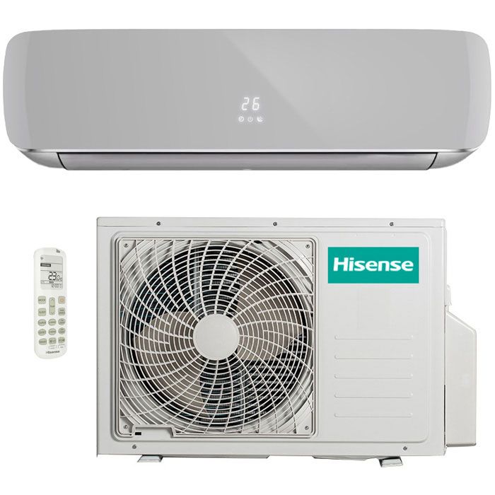 Инверторный настенный кондиционер (сплит-система) Hisense AS-13UW4RVETG00(R) SILVER